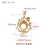 Colgante antiguo de oro estilo chino portafotos vacío para mujer Buda Buda riendo portapendientes de calabaza incrustado con Jaspe Jade Hetian portafotos vacío