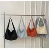 Bolsa de Lona Transfronteriza para Mujer, Gran Capacidad, Elegante, Bolso de Chaleco con Cordón de Nicho, Versátil para Viajes Diarios, Bolso de Hombro Único