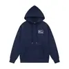 Sudadera con cremallera bordada Stussy x NK Cruzada Conjunto casual deportivo con felpa Juego de joggers holgados