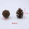 Adornos decorativos de piñas artificiales, accesorios hechos a mano para bricolaje navideño, disponibles en varios tamaños