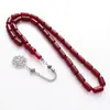10*15mm 33 cuentas Tasbih cuentas de oración cadena de mano árabe cadena de mano para llevar cuentas de oración adornos cadena de mano fábrica venta al por mayor