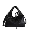 Bolso de Mano para Mujer con Textura Fresca, Bolso Cruzado, Nuevo Bolso de Hombro Estilo Coreano 2026 con Lazo y Color Macaron