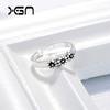 Anillo de Plata Esterlina s925 Estilo Coreano Vintage Viejo Margarita Plata Tailandesa Anillo ins Estilo Frío Anillo de Cola Abierta Anillo