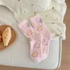 Meias de Pelúcia para Mulheres, Meias de Coral Fleece para Outono e Inverno, Engrossadas e Quentes, Meias Fofas de Algodão Lã Australiana, Meias para Casa, Chão, Dormir