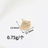 Base de Colgante de Oro de 14K Mariposa, Gota de Agua, Forma de Corazón, Trébol de Cuatro Hojas Circonita de Imitación Accesorios DIY Materiales Hechos a Mano Piezas Hechas a Mano