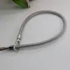 Pulsera de Muñeca PU Versátil de Gama Alta de 6 mm, Correa para Teléfono, Nuevo Estilo, Hebilla Cuadrada de Cuero, Cadena de Mano de Cuerda Redonda, Accesorio para Teléfono