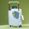 Nueva Maleta de Cabina Elegante con Cerradura de Contraseña, Modelo 2024, Ruedas Silenciosas, Equipaje de Viaje para Mujeres, Estilo Fresco para Estudiantes