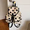 Exquisito y Moderno Mochila de Mujer de Nicho Modelo Nuevo 2026 Mochila Versátil de Lunares para Viajes y Uso Diario