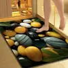Tapete de banheiro com padrão de pedras 3D, absorvente e de secagem rápida, antiderrapante, para uso doméstico, tapete de terra de diatomáceas, disponível para dropshipping