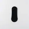 Meias Invisíveis Femininas de Algodão Cor Sólida para Primavera e Verão, Meias Femininas Respiráveis de Silicone Antiderrapantes de Corte Baixo, Estilo Fino Confortável e Versátil