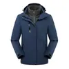 Chaqueta tres en uno XCC5237, ropa de trabajo hecha a medida, uniforme de grupo para otoño e invierno con forro polar y logo impreso