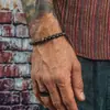 Amazon Ventas Calientes Transfronterizas Pulsera de Calavera con Cuentas Hecha a Mano para Hombre Estilo Retro Cuentas de Madera Turquesa Pulsera de Concha de Coco para Mujer