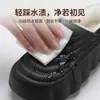 Chinelos de algodão impermeáveis e quentes para homens, adequados para uso externo no outono e inverno, com solas antiderrapantes, design que aumenta a altura e estilo casual com calcanhar fechado.. Também disponível em versão feminina