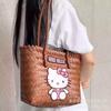 Bolsa Feminina Gatinho Fofo Cor de Café, Bolsa de Ombro, Bolsa Tote, Bolsa de Presente, Estilo Fresco de Verão