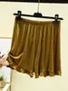 Pantalones Cortos de Punto Modal para Mujer Verano Sueltos Casuales Pantalones de Casa Sueltos Cintura Elástica Suelta Pantalones de Pijama Ropa de Exterior Pantalones de Pierna Ancha