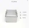 Caja de Lata Sellada para Galletas con Hebilla Cuadrada Caja de Hierro para Dulces Pastelería Tradicional Pastel de Piña Embalaje de Hojalata