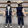Ropa para niños Trajes para niños Invierno 2025 Nuevo Chaquetas Acolchadas para Niños Medianos y Grandes Pantalones Casuales Ropa de Invierno para Niños