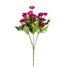 Flores Exteriores de Margarita Decoración de Otoño Margarita Falsa Amarillo Seda Estilo Exterior Manzanilla Realista Planta de Flor Falsa