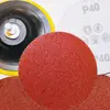 Papel de lija no poroso de 6 pulgadas 15 cm disco para eliminar óxido de metal respaldo autoadhesivo hoja de pulido de terciopelo lijadora de pulido de alúmina para carpintería