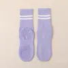 Calcetines de Yoga para Mujer, Calcetines de Algodón Antideslizantes de Silicona para Pilates, de Media Pantorrilla, Fabricante de Calcetines Deportivos Anti-Pilling para Fitness en Interiores, Personalizables