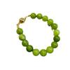 Pulsera de Uva Verde con Cierre Magnético de Bola Redonda para Mujer, Pulsera de Ágata Optimizada de Nicho, Collar Redondo de Cuentas de Nuevo Estilo Chino