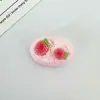 Pegamento de Fruta Simulada Accesorios para Joyería Pastel de Fresa Imán para Refrigerador Joyería Hecha a Mano DIY