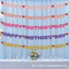 Guirnalda de Día de la Madre con Purpurina, Pancarta Decorativa Festiva, Artículos para Fiestas, Adornos Colgantes, Decoraciones para el Día de la Madre