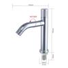 Grifo de lavabo acero inoxidable 304 lavabo de inodoro lavabo lavabo lavabo baño grifo de agua fría individual