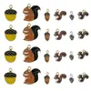 Ardilla linda de dibujos animados Piña Piña Colgante pequeño Aleación Esmalte Accesorios de Joyería Llavero DIY Materiales para Hacer Pendientes