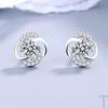 Aretes de Trébol de Cuatro Hojas de la Suerte de Plata de Ley S999 para Mujer, Aretes Elegantes de Lujo Ligero con Diamantes, Joyería de Tremella Pura para Agujeros en las Orejas de Verano