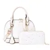 Portatarjetas Plegable Transfronterizo para Mujer con Doble Cremallera y Lentejuelas de Gypsophila, Bolso de Alta Apariencia para Suegra, Portabolsos de Moda para Mujer