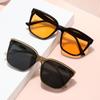 GLAZZY Nuevas Gafas de Sol Estilo Pequeño Libro Rojo GM Sentido Avanzado Estilo ins Sesión de Fotos Callejeras Gafas de Sol con Protección UV para Hombres
