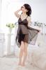Conjunto Sedutor de Renda e Tule Tamanho Plus Estilo Europeu e Americano Comércio Exterior Lingerie Sexy Camisola Transparente