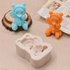 Molde de silicona con forma de oso para sombrero, molde para fondant, pastel de chocolate, herramienta para hornear con resina epoxi. Disponible.
