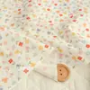 Patrón de Rayas Caladas Algodón Puro Estilo Coreano Fresco Tela Grado A para Cortinas de Madre y Bebé, Camisas y Vestidos