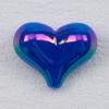Acrílico plástico frisado colorido peido amor cavalo concha 17 * 21MM cocar corrente de telefone móvel DIY jóias acessórios atacado