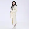 Bata de Baño de Lujo con Estampado de Leopardo y Solapa Transfronteriza para Mujer, Ropa de Casa Cálida de Coral Fleece para Otoño e Invierno, Bata Larga