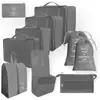 Bolsa de almacenamiento de viaje, juego de seis piezas, juego de siete piezas, juego de ocho piezas, bolsa de lavado plegable, bolsa de almacenamiento de ropa, paquete de bolsa de viaje