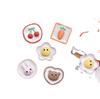 Tocado infantil accesorios para el cabello DIY hecho a mano horquilla banda de goma material caricatura resina goteo de aceite parche para funda de teléfono móvil