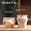 Vaso de Flor Suculenta Cerâmica Doméstico Grande e Pequeno Criativo Respirável Argila de Cerâmica Grossa Vaso de Argila Controle de Raiz Prato de Flor Enclosure de Anel de Resina