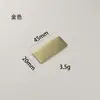 Atacado de fábrica acessórios para notebook fivela metal escovado autoadesiva fivela de ferro fivela de nome com logotipo fivela de hardware para bloco de notas