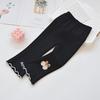 Pantalones para Niñas Elegantes Ajustados Microelásticos Color Sólido Combinan con Todo Estilo Extranjero Acampanados Nueva Moda Primavera 2024