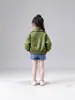 Chaqueta Abrigo de Cuero para Niños 2026 Primavera Otoño Estilo Coreano Casual para Niños Pequeños y Medianos Chaqueta de Cuero Oso Pequeño Top 26150