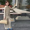 Conjunto de chándal con capucha para niña de estilo casual y relajado para primavera y otoño, nueva colección 2026, con un cárdigan con cremallera y pantalones de pierna ancha