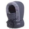 Chapéu Lei Feng para Homens e Mulheres, Cachecol Integrado para Outono e Inverno, Gorro Térmico Espessado à Prova de Frio, Máscara Facial, Chapéu à Prova de Vento para Ciclismo