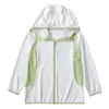 Roupa de Proteção Solar Infantil Novo Estilo Color Block Seda Gelada Fresca Respirável Jaqueta UPF50+ Anti-Ultravioleta Anti-Mosquito