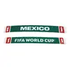 Bufanda de Aficionado para el Mundial de EE. UU., Canadá, México, Campeonato Europeo, Copa América, Bufanda de Tela Ojo de Pájaro de México 15*120CM