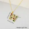 Europa y Estados Unidos venta caliente transfronteriza collar con colgante de 26 letras inglesas cobre microincrustado circonita accesorios diy colgante al por mayor