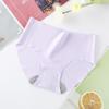 [Pacote Independente] Roupa Íntima Feminina Confortável Shangpin Sem Costura Peça Única Seda Gelada Cintura Média Cor Sólida Lingerie Feminina Venda por Atacado