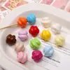 Color Macarrón Cuentas Acrílicas de Helado Llavero Colgante Hecho a Mano Accesorios Cadena para Teléfono Móvil Material